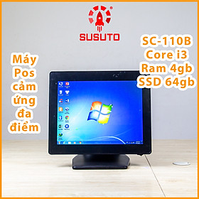 Máy POS bán hàng SC-110B - Hàng chính hãng  (i3/4G DDR RAM/64G SSD/15 inch/Black/1 màn)