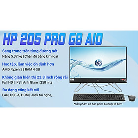 HP 205 Pro G8 AIO R3 5300U/4GB/256GB/23.8