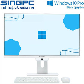 Máy tính All In One SingPC M24Pi382-W (i3-10100/8GB/256GB/23.8 inch-FullHD/ Wifi/Bluetooth/Camera/Loa/K-M/Win10Pro) - Hàng chính hãng