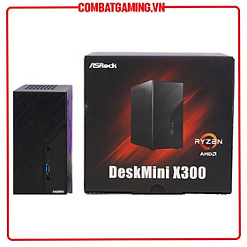 Mini PC ASRock DeskMini X300 Barebone - Hàng Chính Hãng