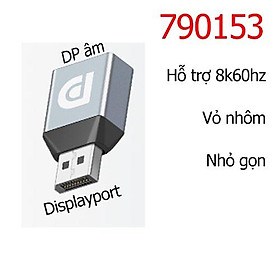 Đầu chuyển Displayport 8k60hz, đầu nối tiếp Dp 8k60hz hỗ trợ máy tính, laptop  - Hồ Phạm