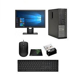 Bộ máy tính để bàn Dell Optiplex  ( Core i5-2400 / 4gb /SSD 120GB ) Và Màn Hình Dell 18.5' Inch - Tặng Bàn Phím Chuột  - Hàng Nhập Khẩu