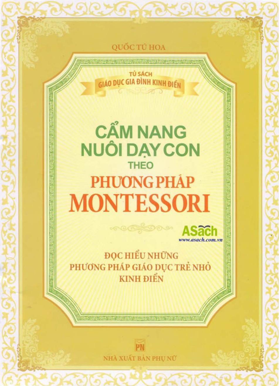Ebook  Cẩm Nang Nuôi Dạy Con Theo Phương Pháp Montessori PDF