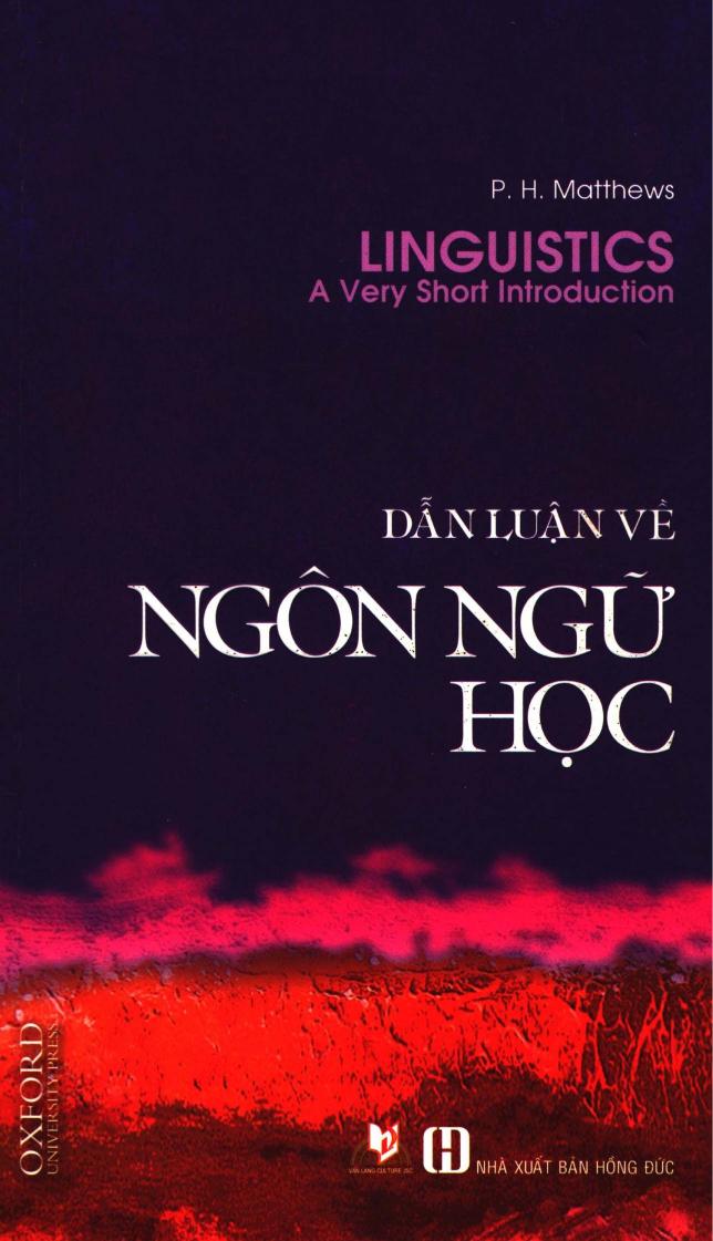 Ebook  Dẫn luận về Ngôn Ngữ Học PDF epub azw3 mobi