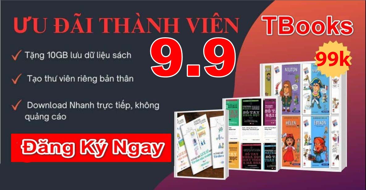 Tbooks Khuyến mãi 9.9 Giảm Giá còn 99k gói năm